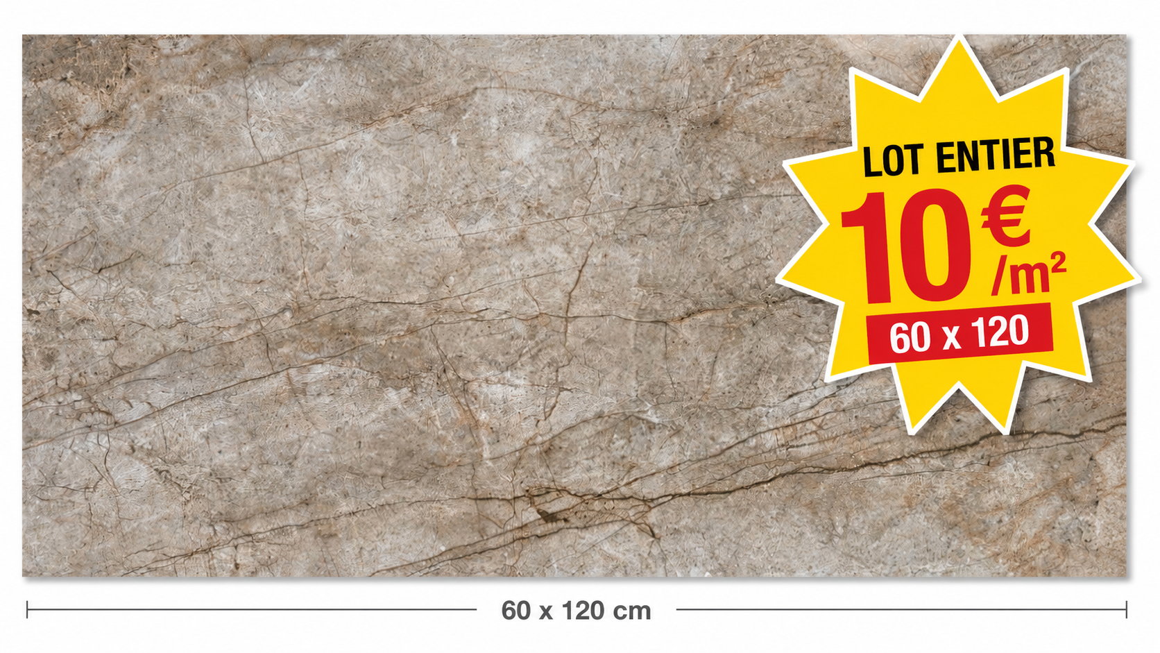 Lot entier 60x120 matte