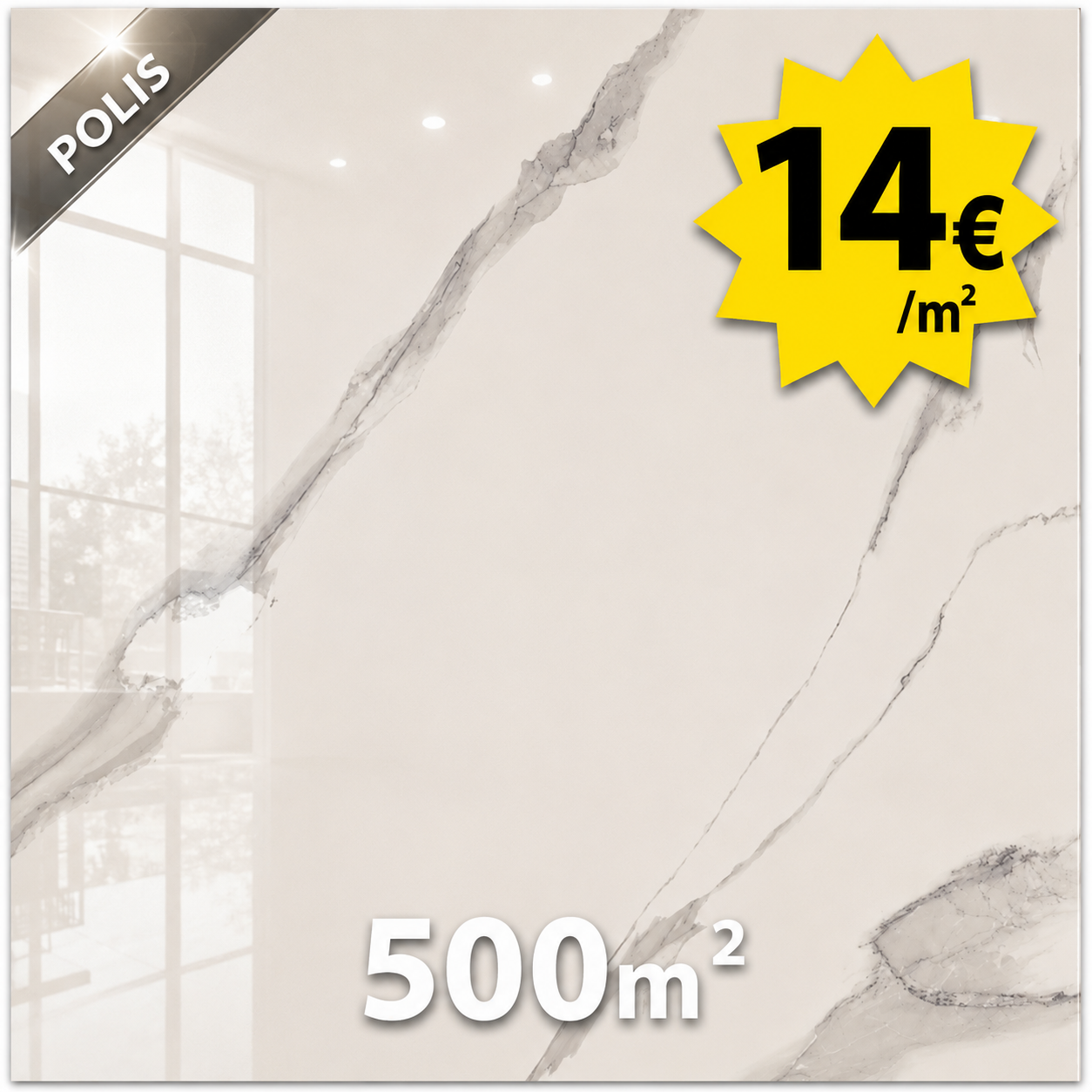 Lot 100x100 calacatta POLIS